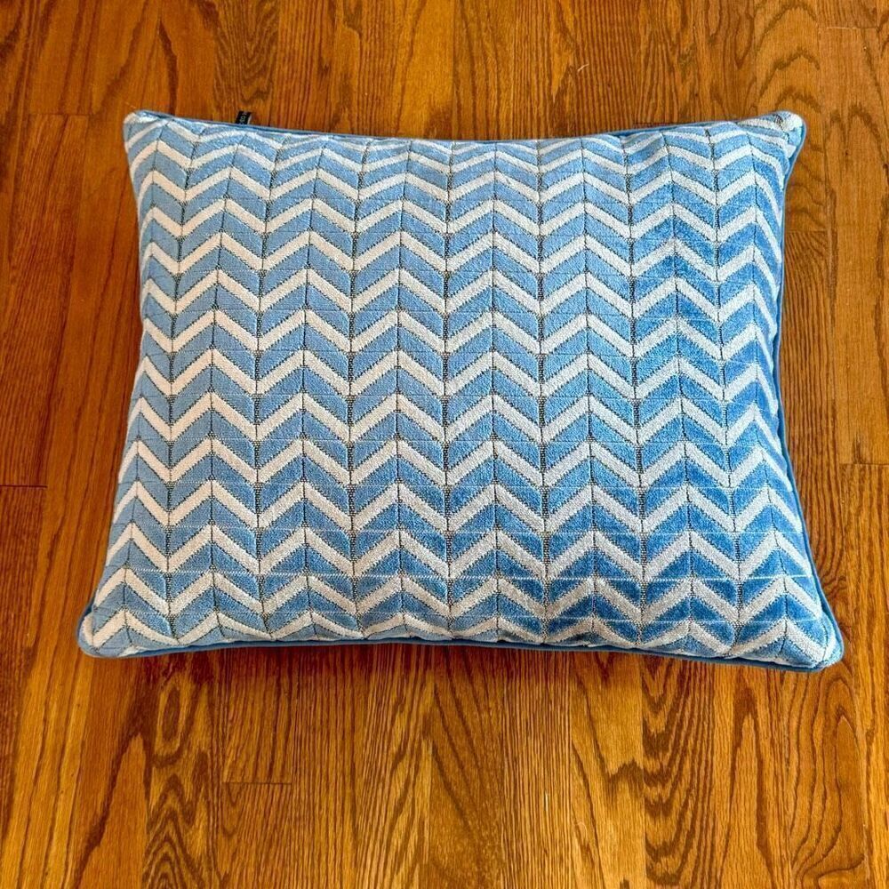 Rodeo Home Chevron Accent Pillow. Feather insert.